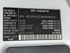 2019 Freightliner Sprinter