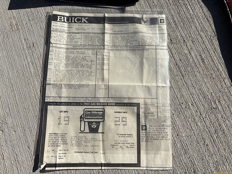 1988 Buick Reatta