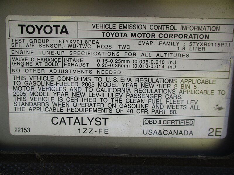 2005 Toyota Corolla CE image 18