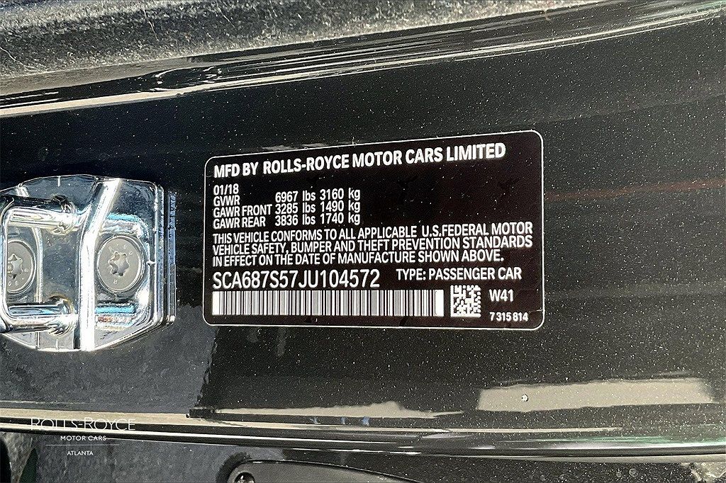 2018 Rolls-Royce Phantom null image 28