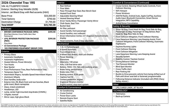 2026 Chevrolet Trax