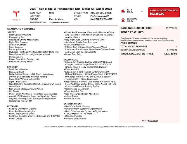 2023 Tesla Model 3