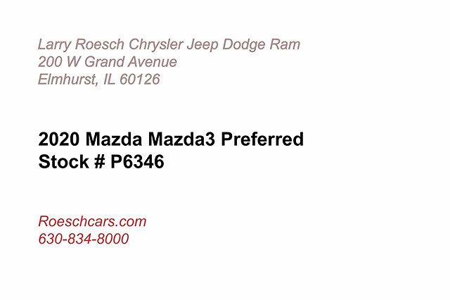 2020 Mazda Mazda3 Preferred image 1