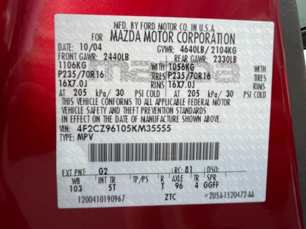 2005 Mazda Tribute s image 42