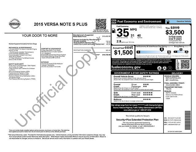 2015 Nissan Versa Note