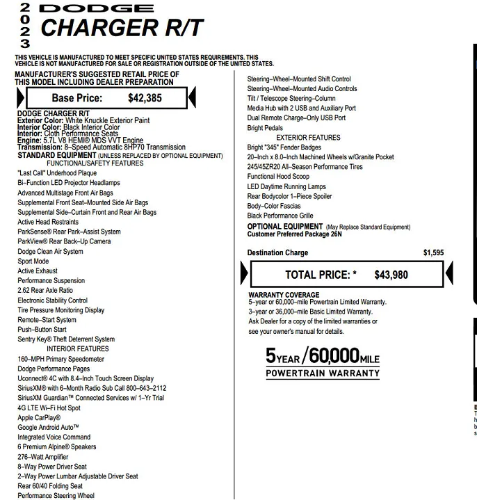 2023 Dodge Charger