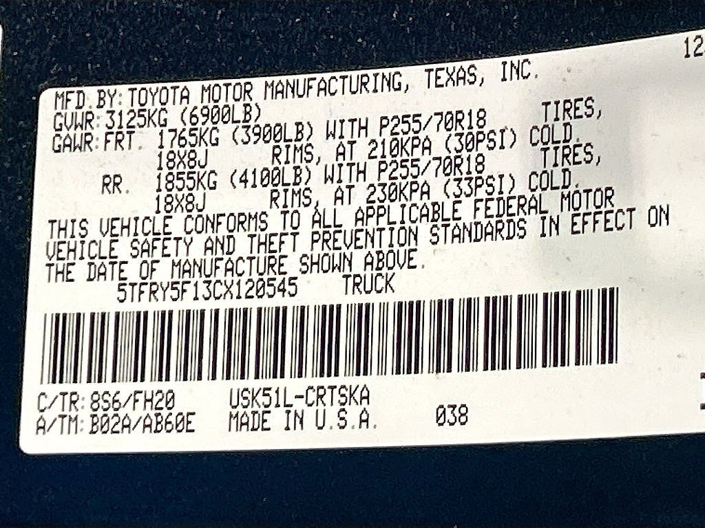 2012 Toyota Tundra