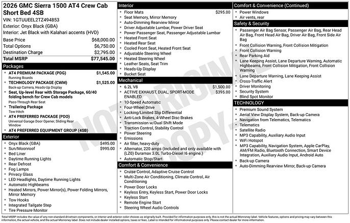 2026 GMC Sierra 1500