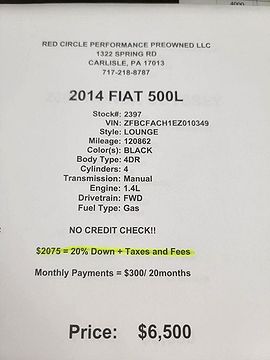 2014 Fiat 500L