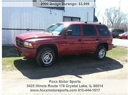 Used 2000 Dodge Durango Slt For Sale In Crystal Lake Il 1b4hs28nxyf303222