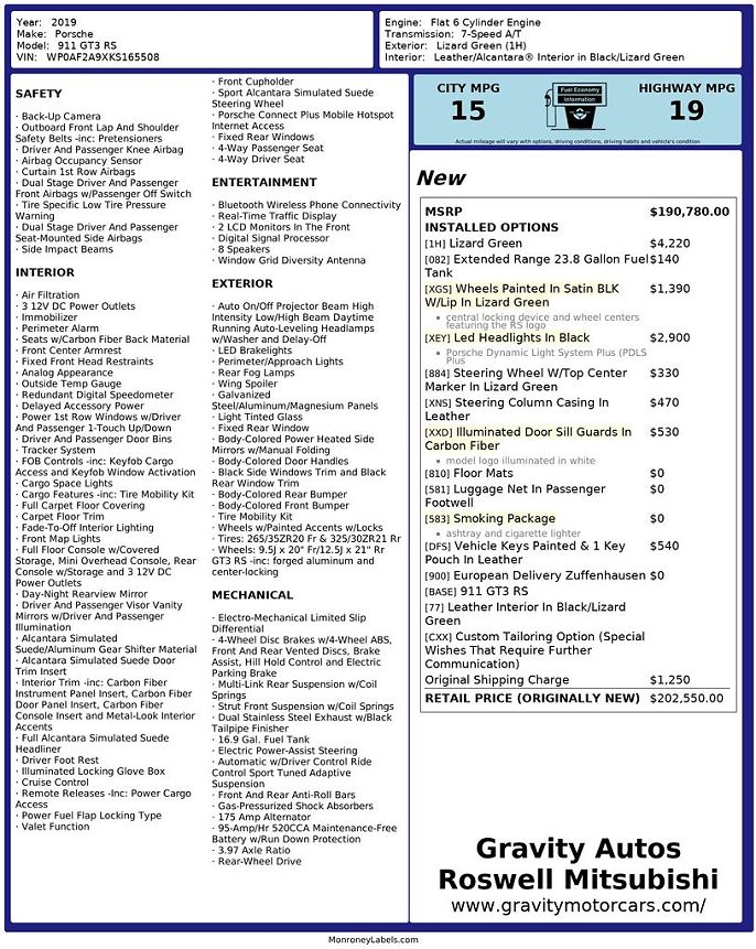 2019 Porsche 911