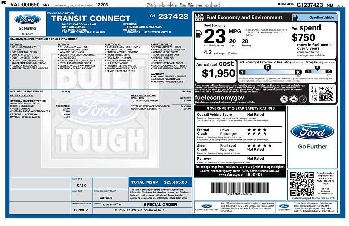 2016 Ford Transit Connect