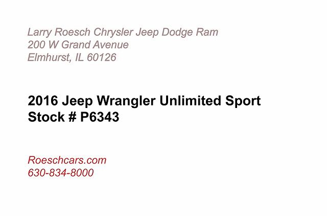 2016 Jeep Wrangler Sport image 1