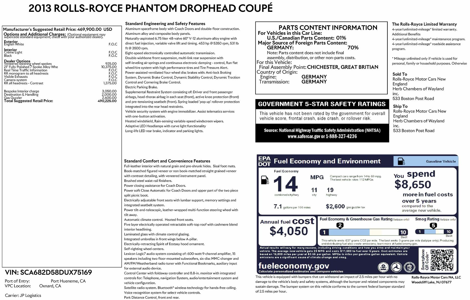 2013 Rolls-Royce Phantom Drophead image 22