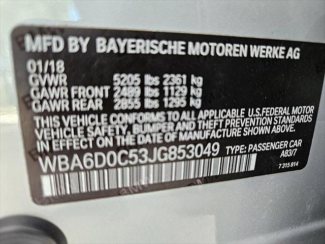 2018 BMW 6 Series 640i image 22
