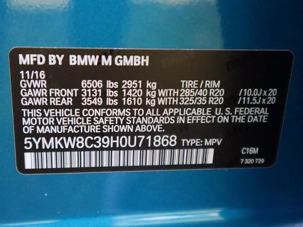 2017 BMW X6 M image 36