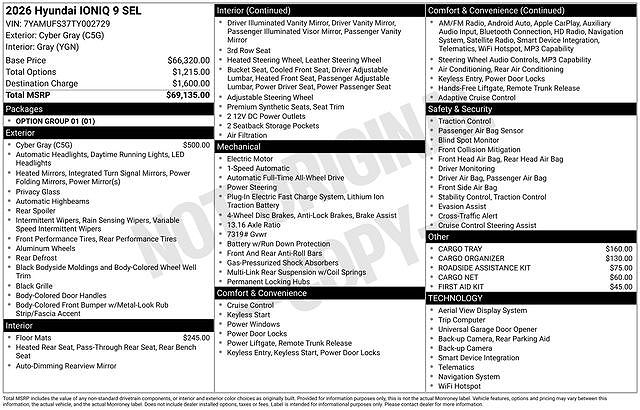 2026 Hyundai Ioniq 9