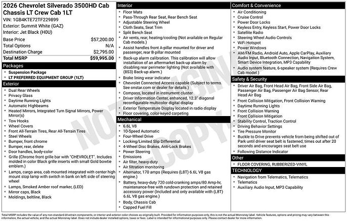 2026 Chevrolet Silverado 3500HD