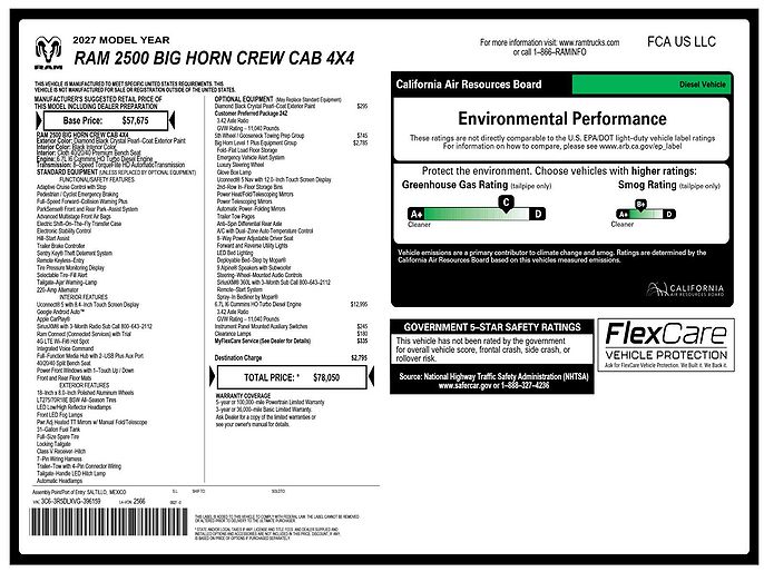 2027 Ram 2500