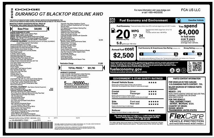 2026 Dodge Durango