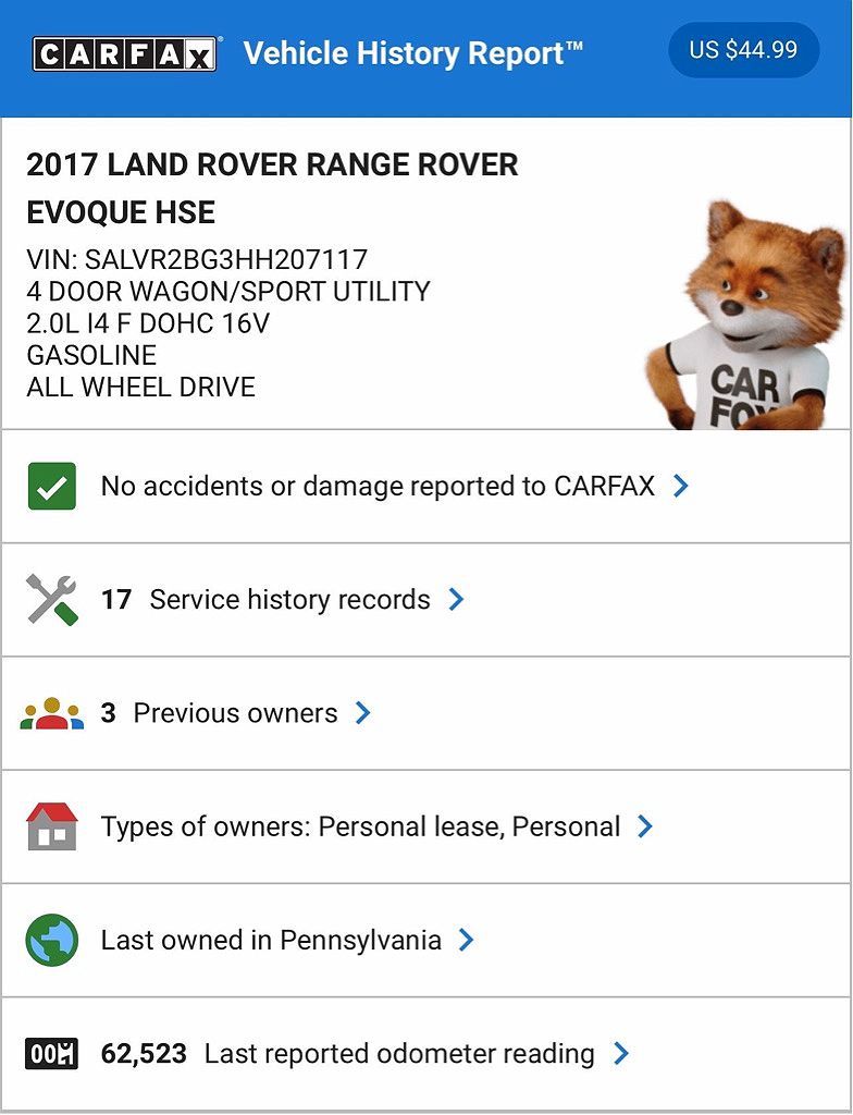 2017 Land Rover Range Rover Evoque HSE image 27