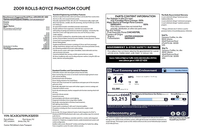 2009 Rolls-Royce Phantom