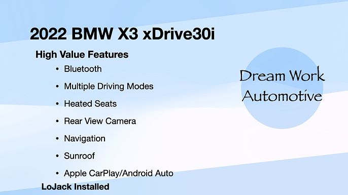 2022 BMW X3