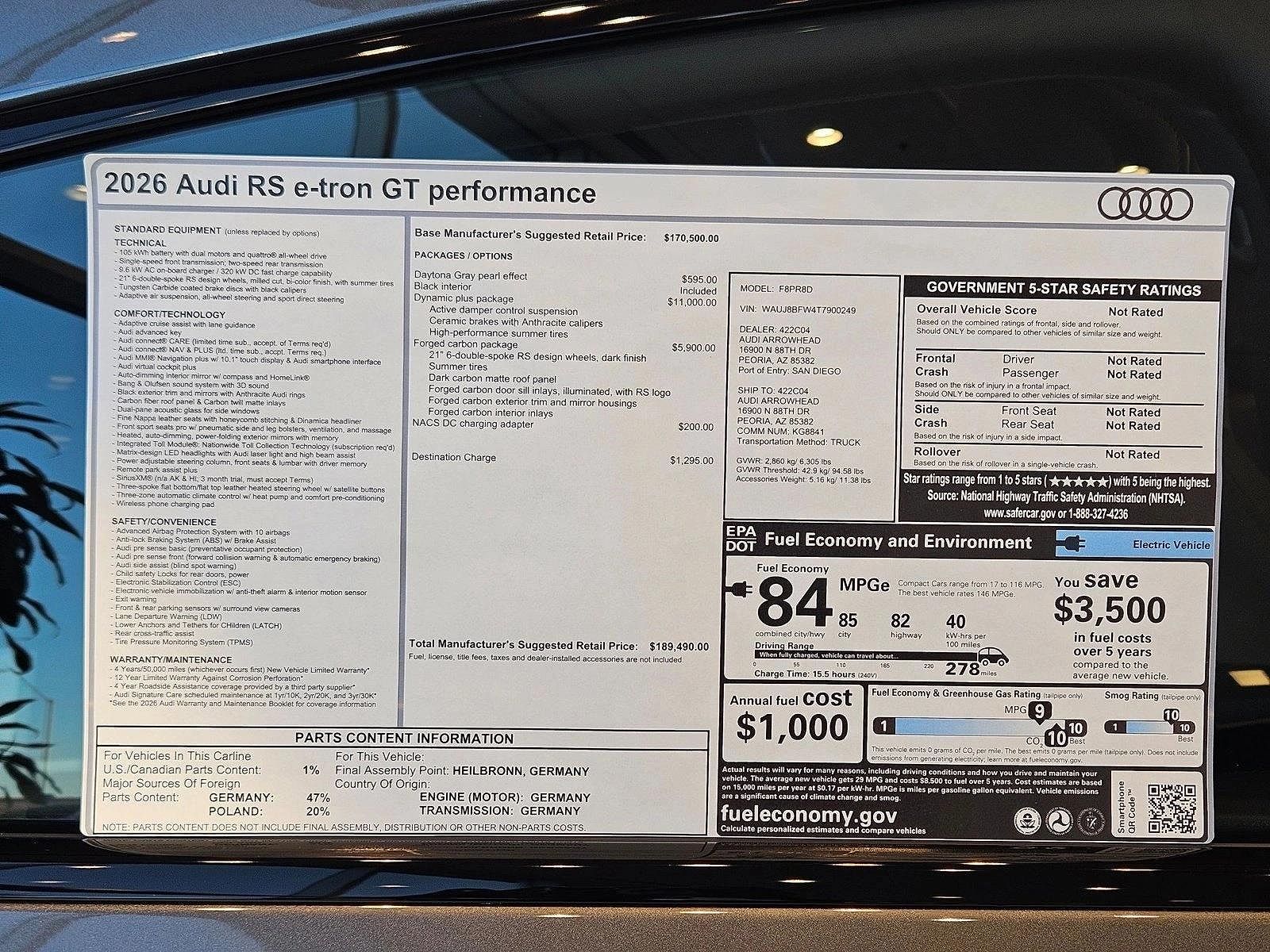 2026 Audi e-tron GT