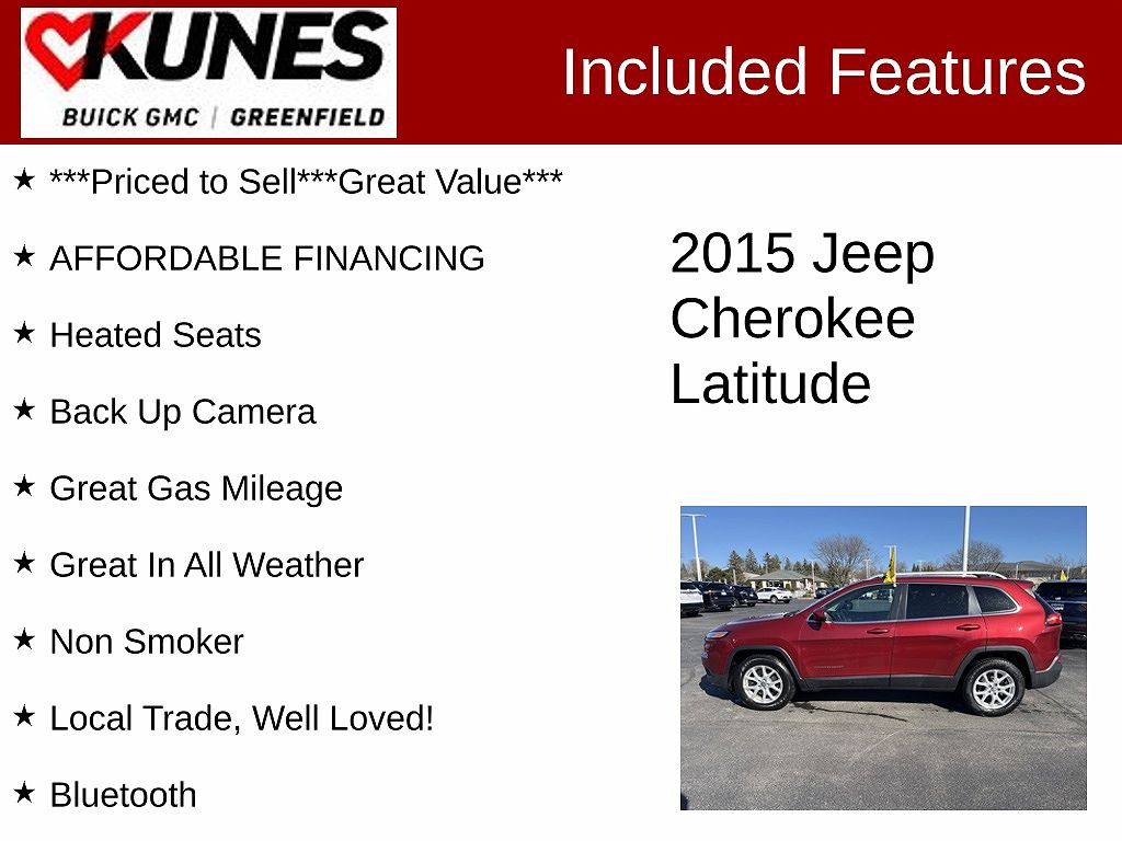 2015 Jeep Cherokee Latitude image 1