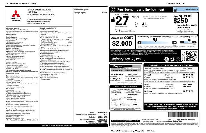 2024 Mitsubishi Outlander