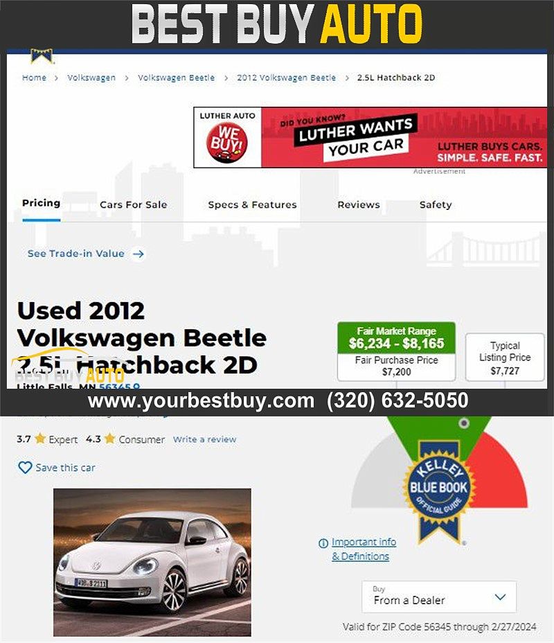 2012 Volkswagen Beetle Base image 4