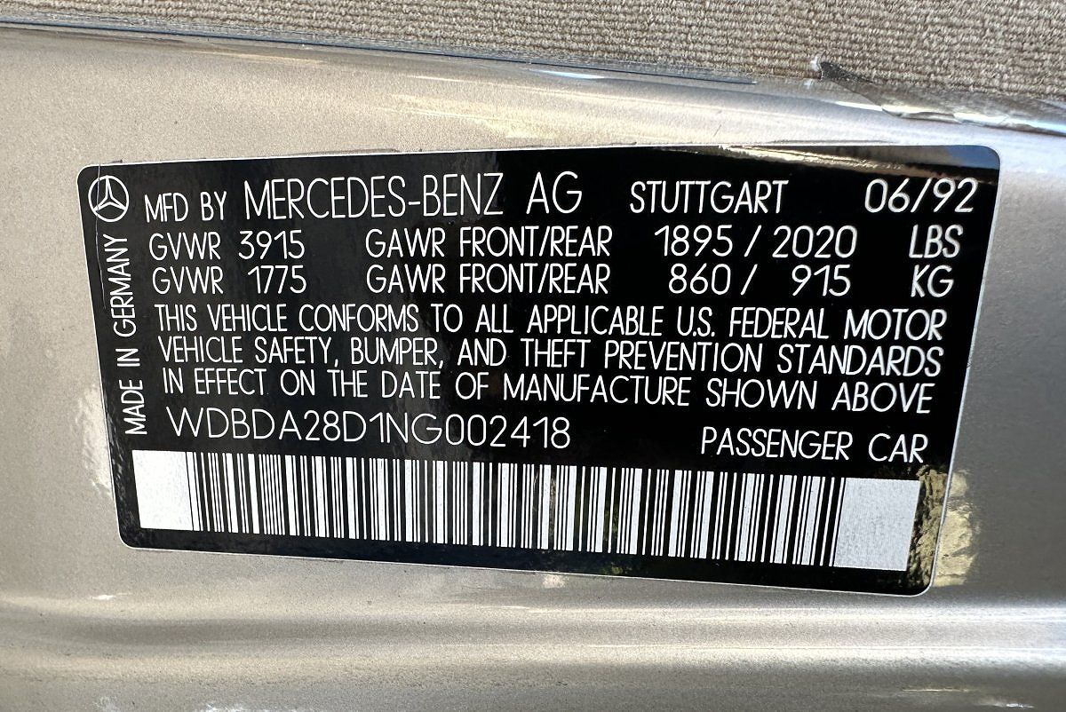 1992 Mercedes-Benz 190