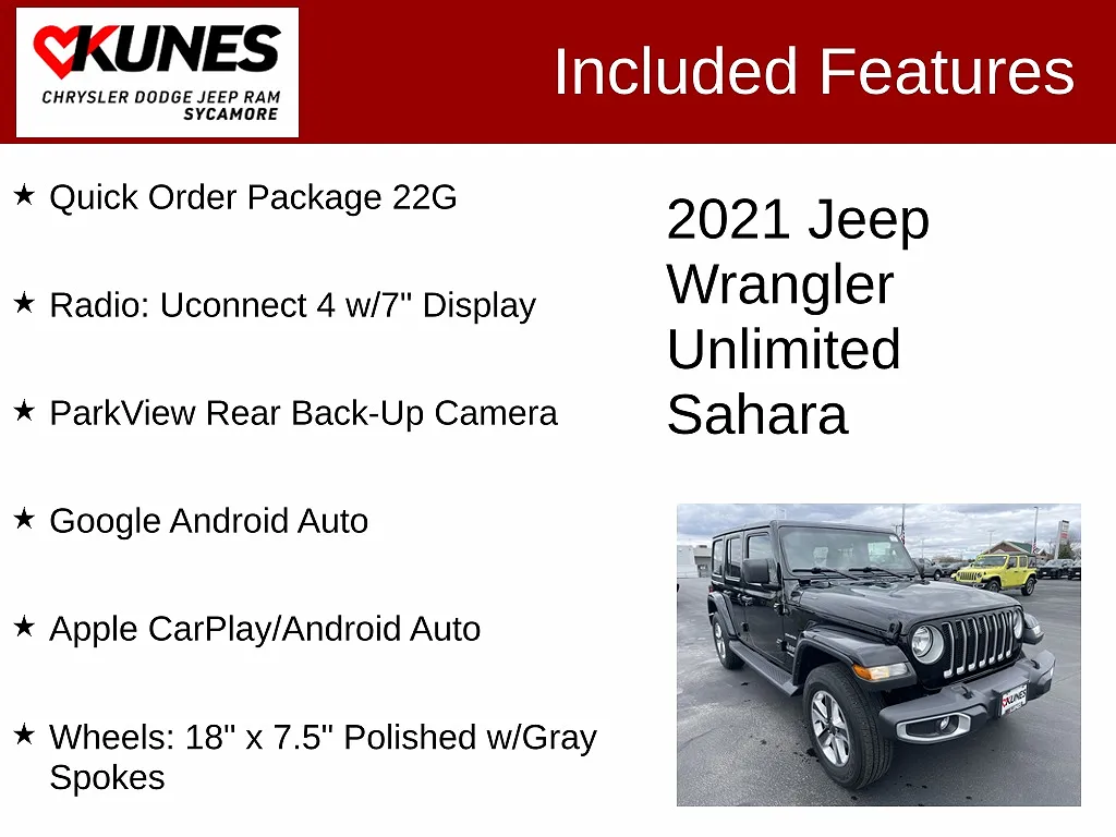 2021 Jeep Wrangler Sahara image 1