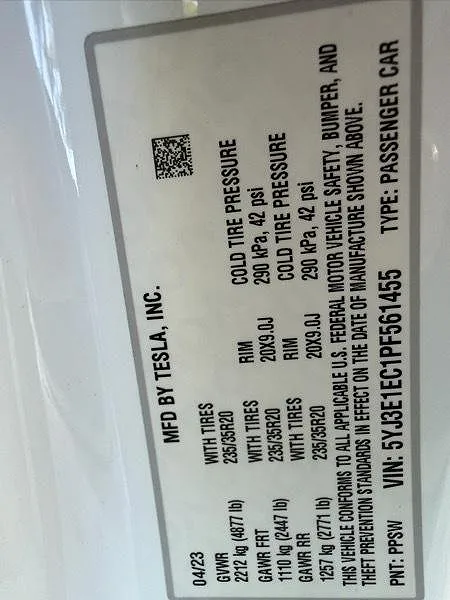 2023 Tesla Model 3