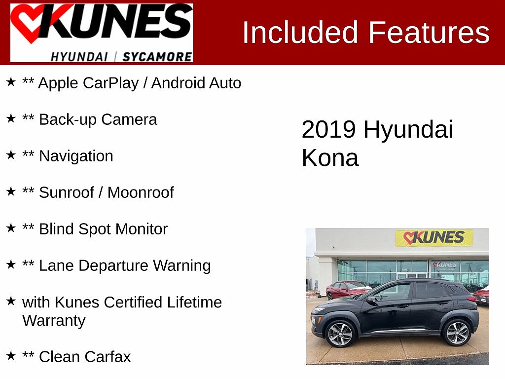 2019 Hyundai Kona Ultimate image 1