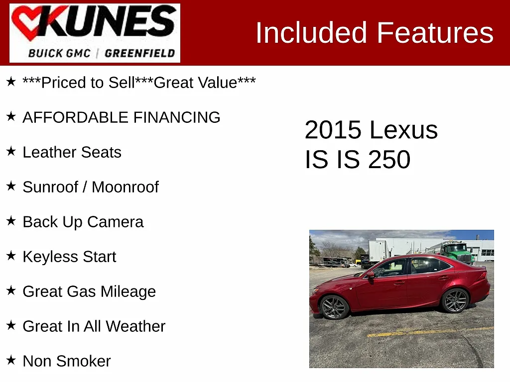 2015 Lexus IS 250 image 1
