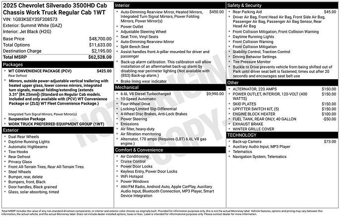 2025 Chevrolet Silverado 3500HD