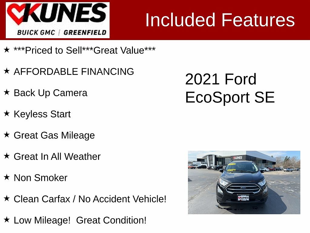 2021 Ford EcoSport SE image 1