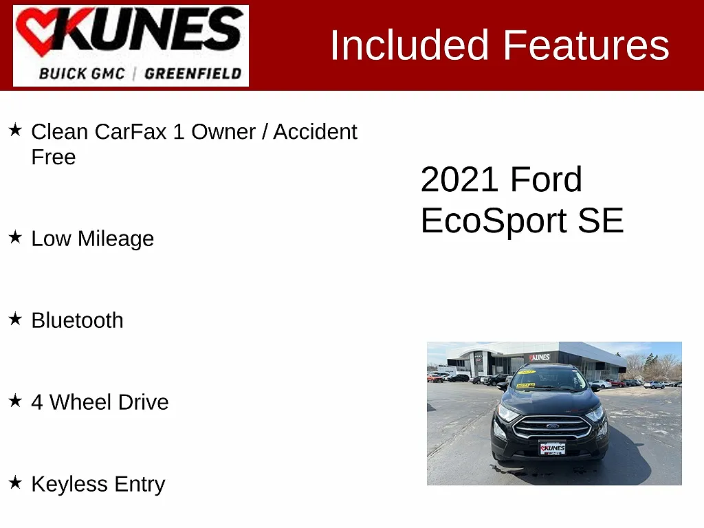 2021 Ford EcoSport SE image 2