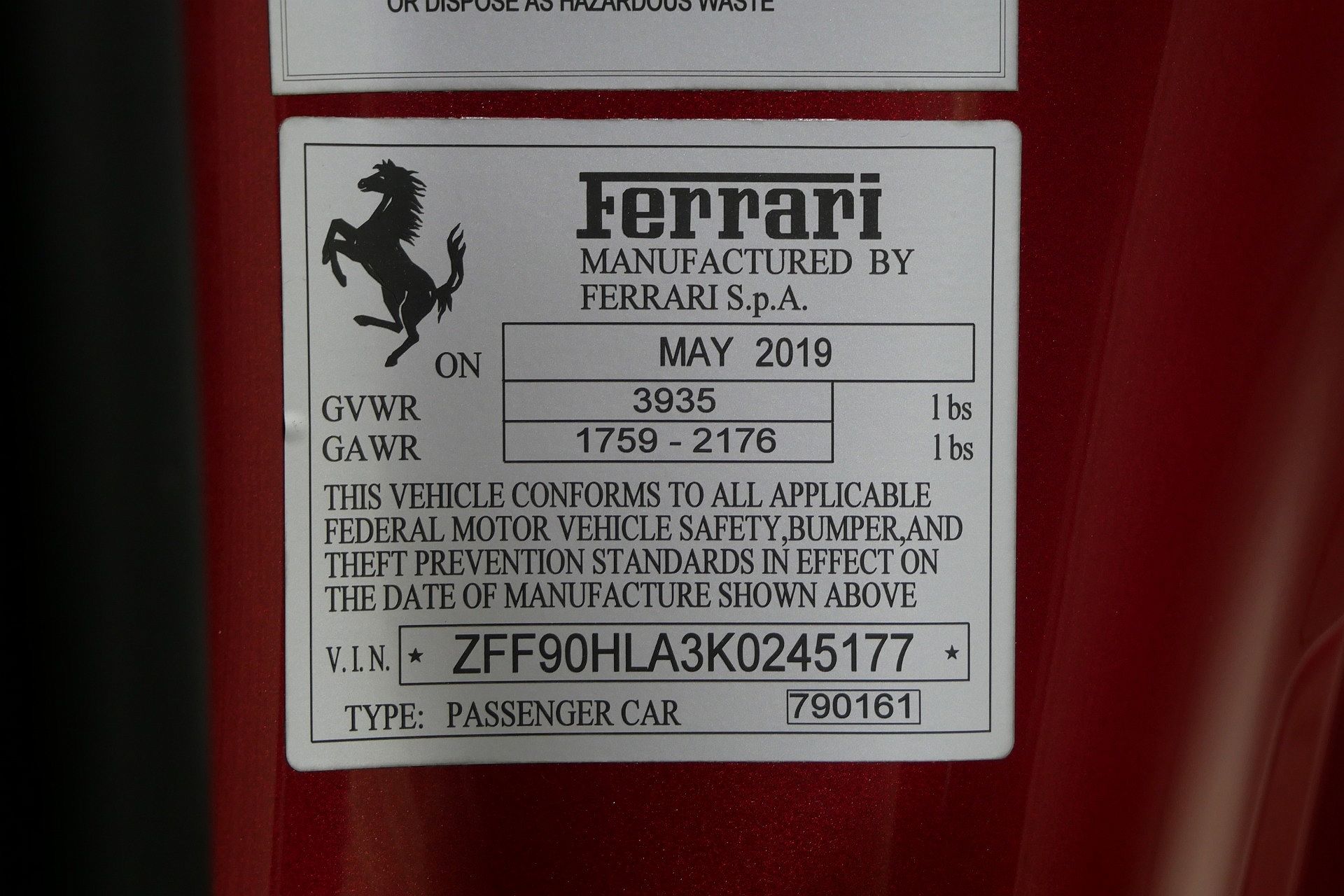 2019 Ferrari 488 Pista image 17
