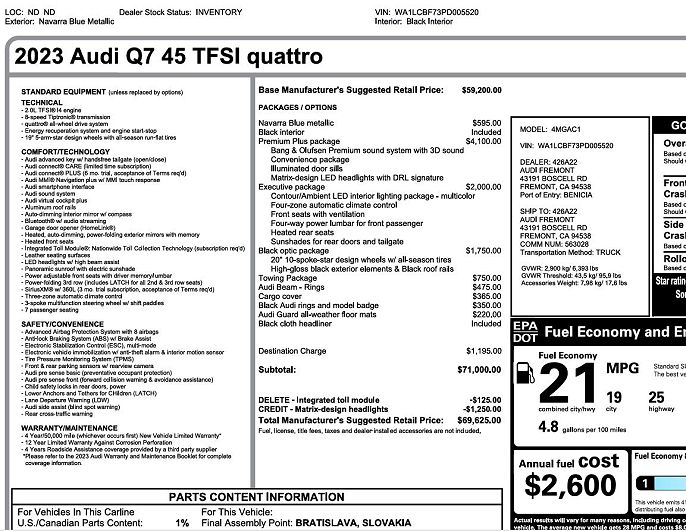 2023 Audi Q7