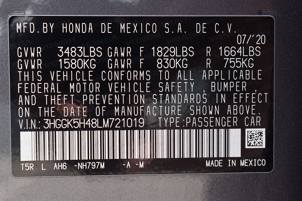 2020 Honda Fit LX image 1
