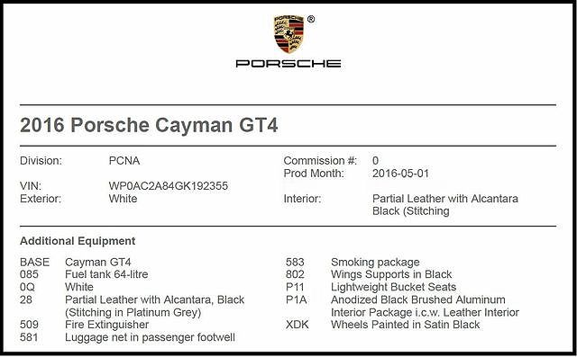 2016 Porsche Cayman GT4 image 6
