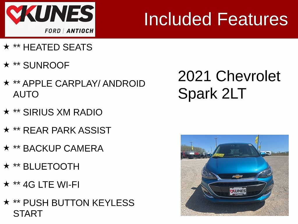 2021 Chevrolet Spark LT image 1