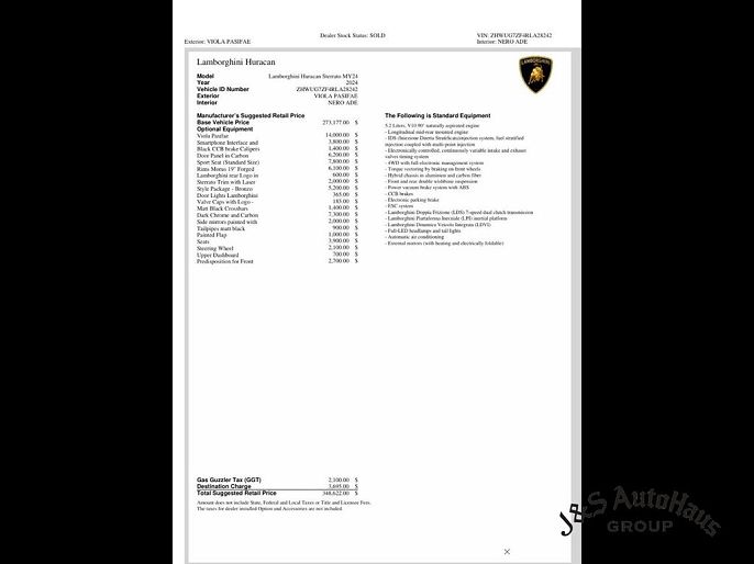 2024 Lamborghini Huracan