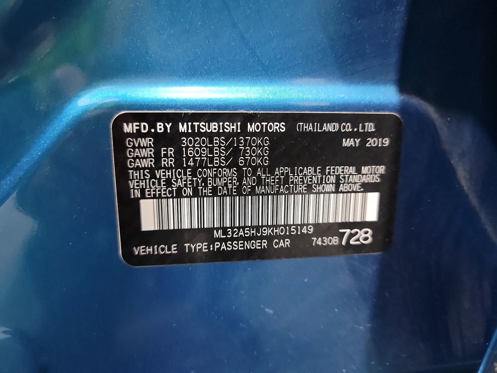 2019 Mitsubishi Mirage GT image 16