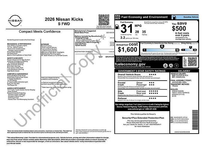 2026 Nissan Kicks