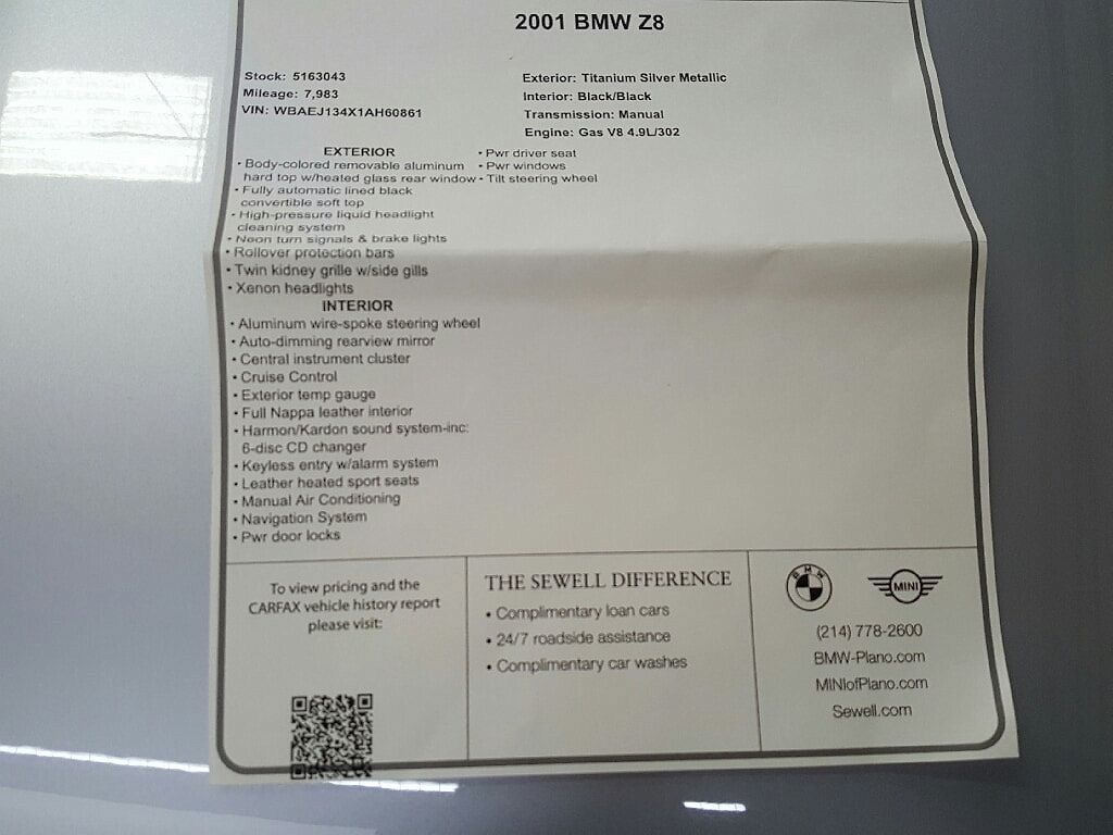 2001 BMW Z8 null image 16