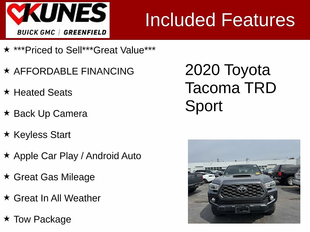 2020 Toyota Tacoma TRD Sport image 1