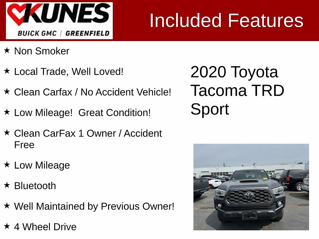 2020 Toyota Tacoma TRD Sport image 2